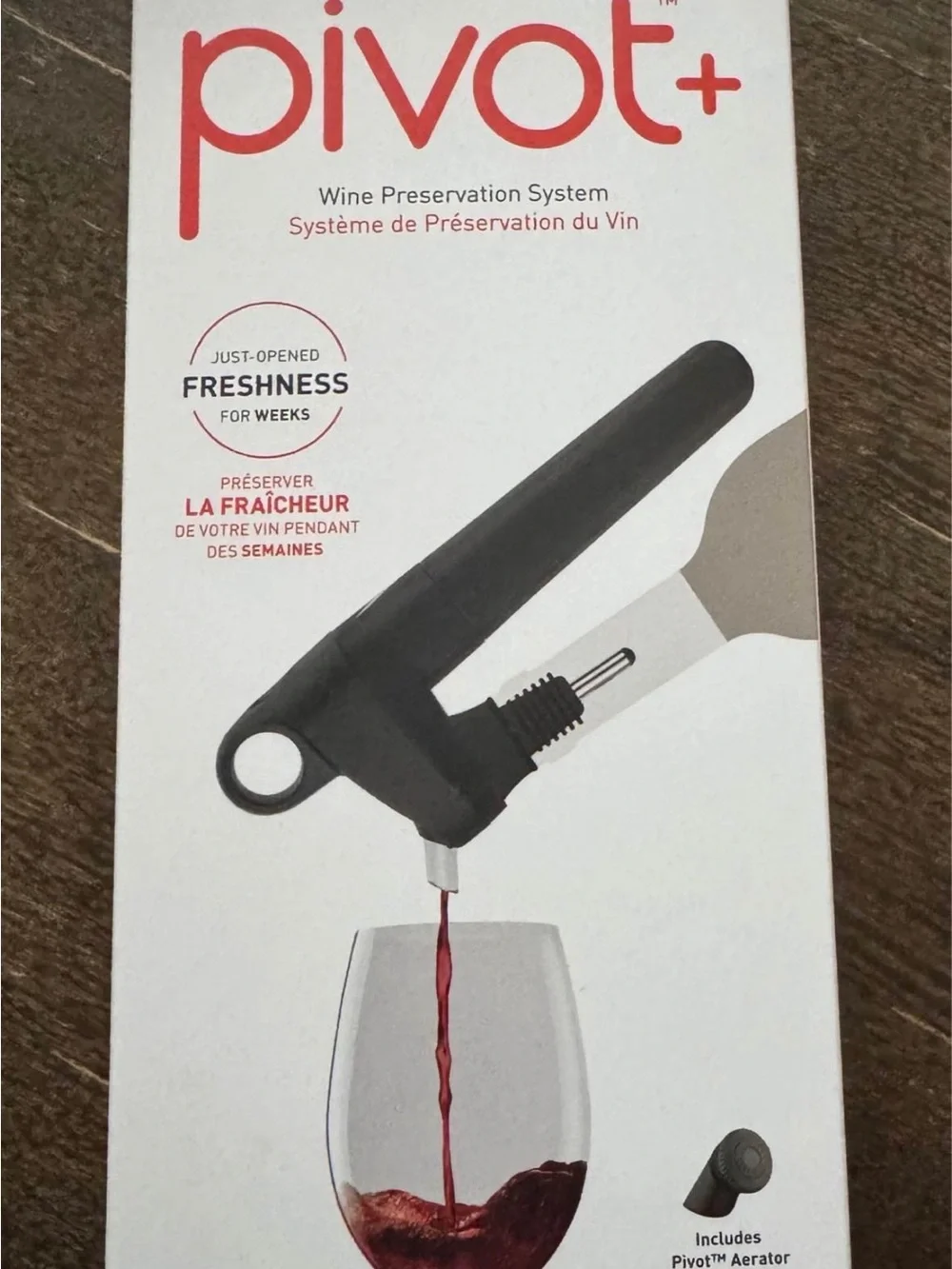 NIB Coravin Pivot+ Wine Preservation System in Matte Black